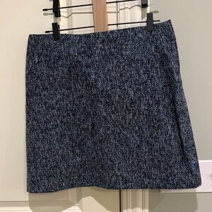LOFT Textured Navy Mini Skirt